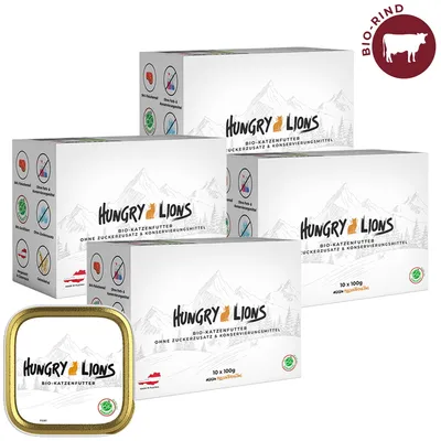 Hungry Lions - Hochwertiges BIO Katzennassfutter Hungry Lions - Hochwertiges BIO Katzennassfutter