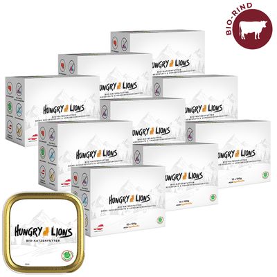 Hungry Lions - Hochwertiges BIO Katzennassfutter