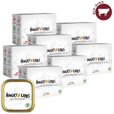 Hungry Lions - Hochwertiges BIO Katzennassfutter