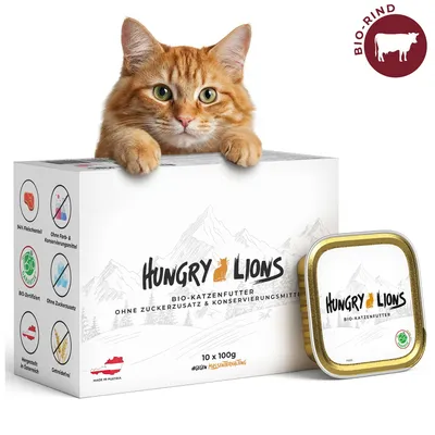 Hungry Lions - Hochwertiges BIO Katzennassfutter Hungry Lions - Hochwertiges BIO Katzennassfutter