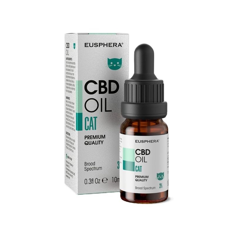 EUSPHERA CBD-Öl für Katzen – beruhigend und vitaminreich, 10 ml