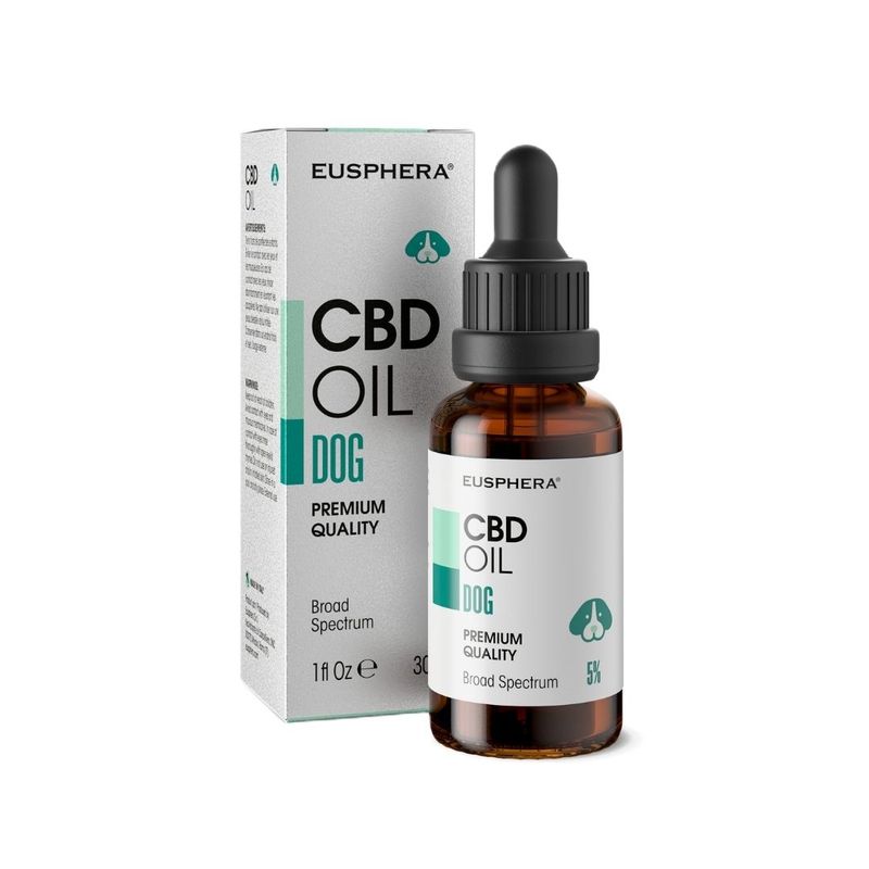 EUSPHERA Huile de CBD pour chien – relaxante et vitaminée, 30 ml