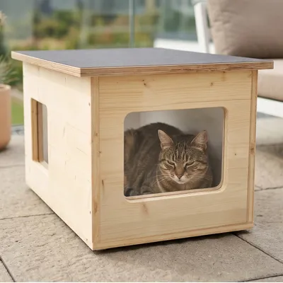 catcabin Katzenhaus outdoor winterfest für draußen catcabin Katzenhaus outdoor winterfest für draußen