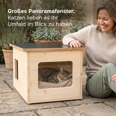 catcabin Katzenhaus outdoor winterfest für draußen catcabin Katzenhaus outdoor winterfest für draußen