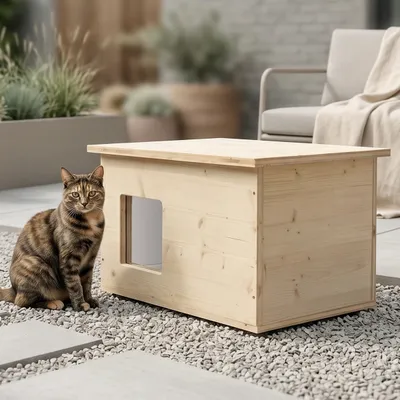 catcabin Katzenhaus outdoor winterfest für draußen