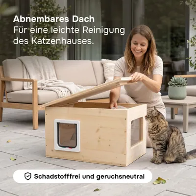 catcabin Katzenhaus outdoor winterfest für draußen catcabin Katzenhaus outdoor winterfest für draußen