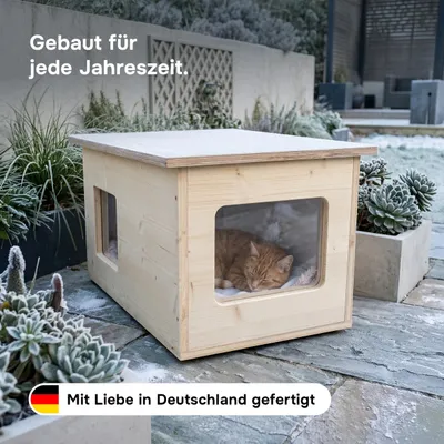 catcabin Katzenhaus outdoor winterfest für draußen catcabin Katzenhaus outdoor winterfest für draußen