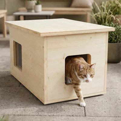 catcabin Katzenhaus outdoor winterfest für draußen