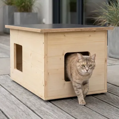 catcabin Katzenhaus outdoor winterfest für draußen