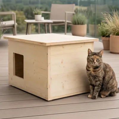 catcabin Katzenhaus outdoor winterfest für draußen