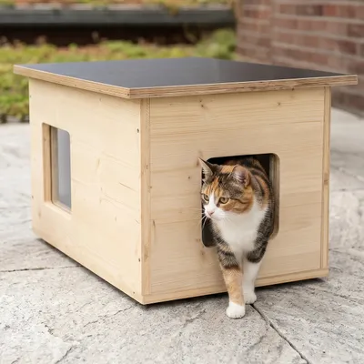 catcabin Katzenhaus outdoor winterfest für draußen