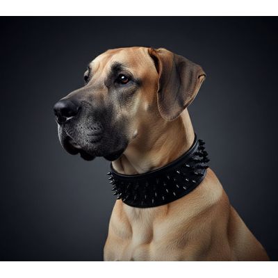 Krone Halsband Schwarz