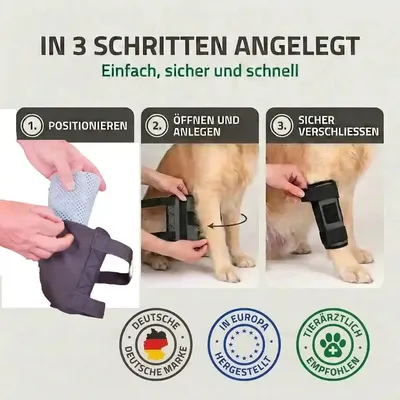 Durchtrittigkeits Bandage für Hunde mit Turbocast