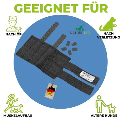 Gewichtsmanschetten für Hunde | Muskelaufbau & Therapie | Nature Pet