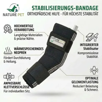 Sprunggelenk Durchtrittigkeits Bandage für Hunde 135° & 165°