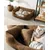 lionto panier pour chat avec coussin réversible et entrée basse lionto panier pour chat avec coussin réversible et entrée basse