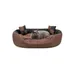lionto 4-in-1 Katzenbett mit Wendekissen, strapazierfähiges Oxford-Gewebe