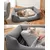 lionto panier pour chat avec coussin réversible et entrée basse
