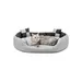 lionto 4-in-1 Katzenbett mit Wendekissen, strapazierfähiges Oxford-Gewebe