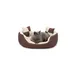 lionto 4-in-1 Katzenbett mit Wendekissen, strapazierfähiges Oxford-Gewebe