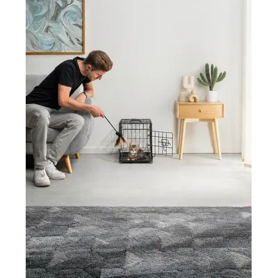 lionto faltbare Katzentransportbox aus Metall, herausnehmbare Bodenwanne