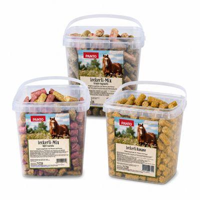 Pferde Leckerli Bundel Banane + Apfel-Karotte + Kräuter & Hagebutte