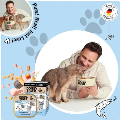 Dogs’n Tiger Freigeist Multibox Katzenfutter, Huhn, Lachs & Möhre Dogs’n Tiger Freigeist Multibox Katzenfutter, Huhn, Lachs & Möhre
