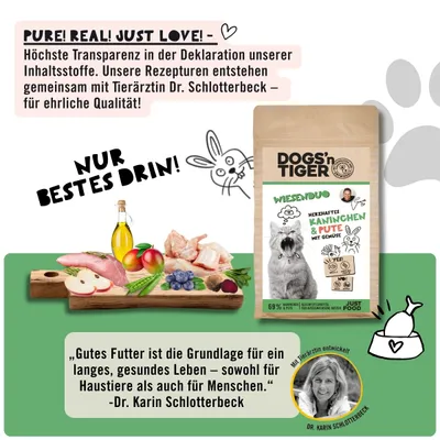 Dogs’n Tiger Wiesendou, Katzenfutter, Kaninchen & Pute