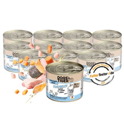 Dogs’n Tiger Freigeist Katzenfutter, Huhn, Lachs & Möhre