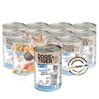 Dogs’n Tiger Freigeist Katzenfutter, Huhn, Lachs & Möhre