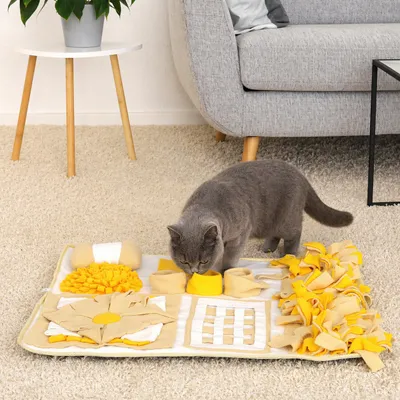 lionto tapis de fouille pour chat, anti-stress et stimulant mental