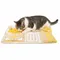 lionto Schnüffelmatte für Katzen, Anti-Stress und mentale Beschäftigung 70x60 cm / gelb/braun