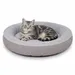 lionto Donut-Katzenbett rund, weich, waschbar und rutschfest