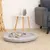 lionto panier rond pour chat en forme de donut, doux et lavable