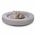 lionto Donut-Katzenbett rund, weich, waschbar und rutschfest