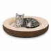 lionto Donut-Katzenbett rund, weich, waschbar und rutschfest