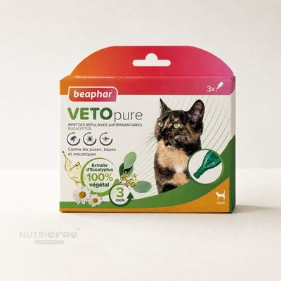beaphar Pipettes VETOPURE antiparasitaires X3 chat