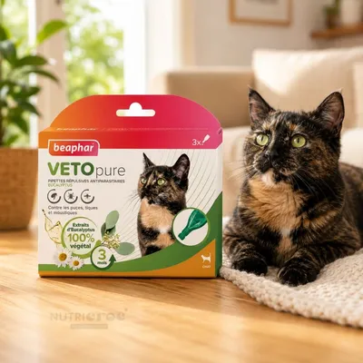 BEAPHAR   VETOpure Pipettes Antiparasitaires   Chat