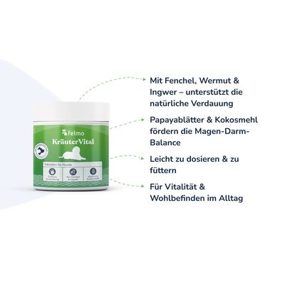 felmo KräuterVital für Hunde (120g)