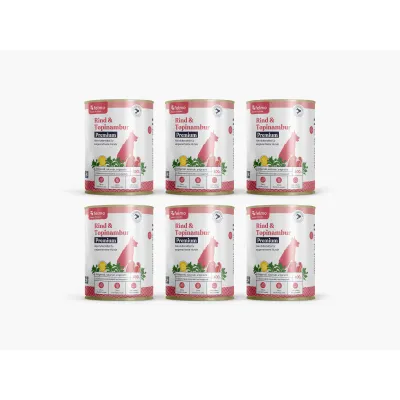 felmo Premium Nassfutter mit Rind für Hunde (6x400g)