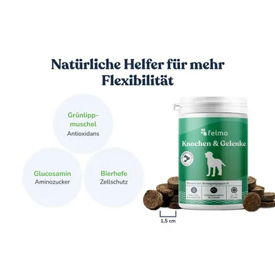 felmo Knochen- & Gelenk-Snacks für Hunde (180g) felmo Knochen- & Gelenk-Snacks für Hunde (180g)