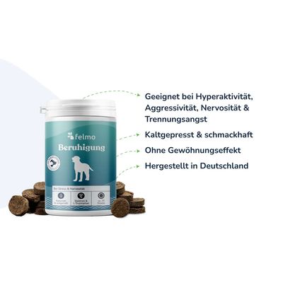 felmo Beruhigungs-Snacks für Hunde (180g)