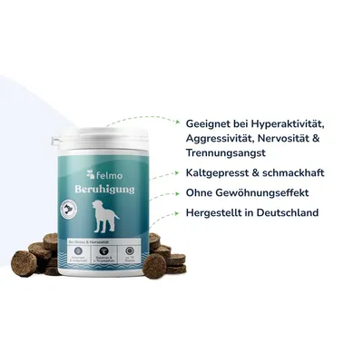 felmo Beruhigungs-Snacks für Hunde (180g) felmo Beruhigungs-Snacks für Hunde (180g)