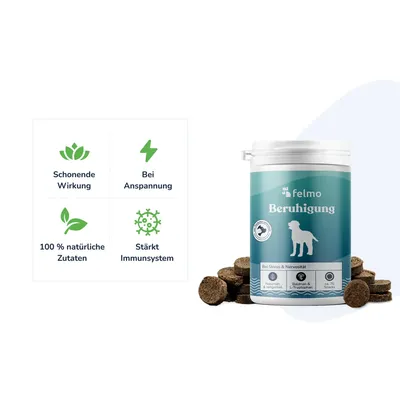 felmo Beruhigungs-Snacks für Hunde (180g) felmo Beruhigungs-Snacks für Hunde (180g)