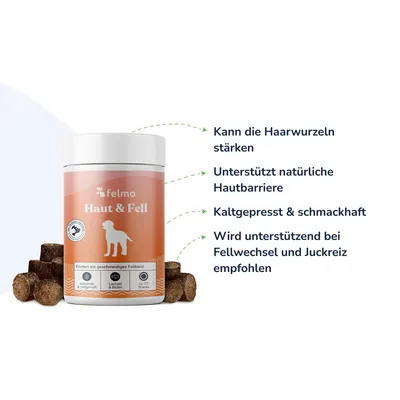 felmo Haut- & Fell-Snacks für Hunde (180g)