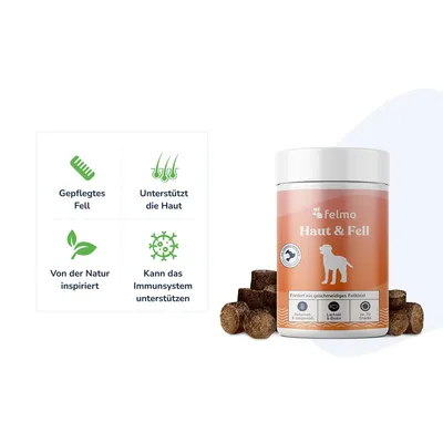 felmo Haut- & Fell-Snacks für Hunde (180g)