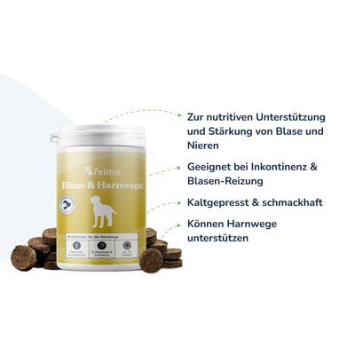 felmo Blasen- & Nieren-Snacks für Hunde (180g)