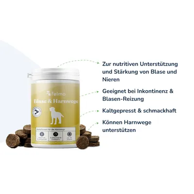 felmo Blasen- & Nieren-Snacks für Hunde (180g)
