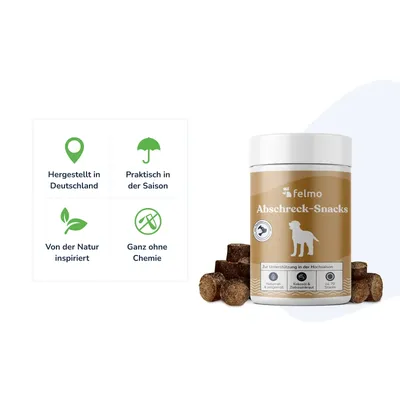 felmo Abschreck-Snacks für Hunde (180g) felmo Abschreck-Snacks für Hunde (180g)