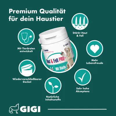 Haut & Fell PRO+ Für Hunde und Katzen Mit Biotin GIGI VET